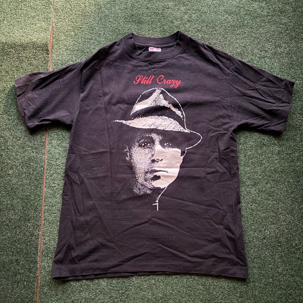 Paul Simon Tour Shirt 1991 Still Crazy Black Graphic T-Shirt